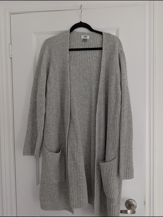 Old Navy Sweaters - Old Navy - Women's Open-Front Gray Ribbed Cardigan Sweater